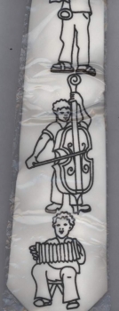 Gutta-Krawatte Alpen Ethno Musiker